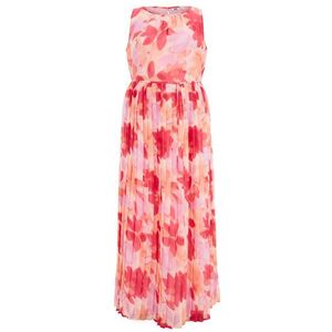 WE Fashion - Dames maxi-jurk met dessin - Curve - Relaxed Fit - All-over print -  Plus Size Maat: 44