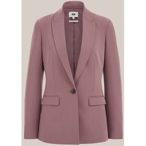 WE Fashion - Dames Slim fit blazer - Slim Fit - Koraalroze -  Maat: 32