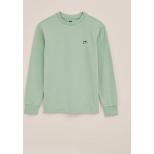 WE Fashion - Jongens T-shirt - Regular fit - Lichtgroen - Katoen - Maat: 98/104