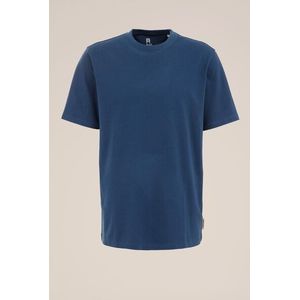 Blue Ridge - Heren Heavyweight relaxed fit T-shirt - Relaxed Fit - Donkerblauw - Katoen - Maat: XS