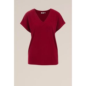 WE Fashion Dames T-shirt met jacquard-dessin