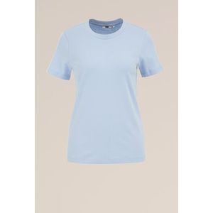 WE Fashion - Dames T-shirt - Regular fit - Lichtpaars - Biologisch katoen - Maat: XXL