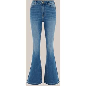 Blue Ridge - Dames high rise super flared jeans - High waist - Blauw - Katoen - Maat: 26/30