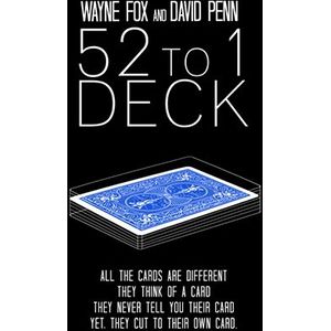 The 52 to 1 Deck blauw (Gimmicks and Online Instructions)
