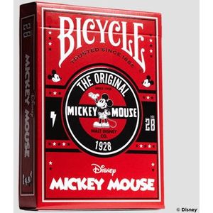Bicycle Disney Classic Mickey Mouse (Red) Speelkaarten