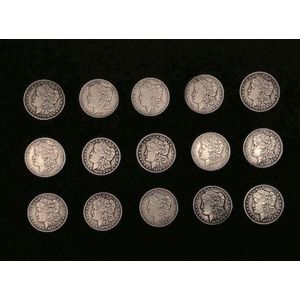 Exploded coins - Morgan Replica