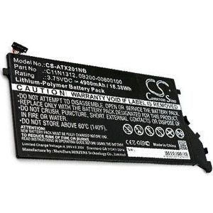 Accu (4900 mAh) geschikt voor Asus Transformer Book TX201LA, Asus TX201LA (0B200-00600100, C11N1312)