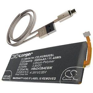 HB4242B4EBW BTC-CB042 accu (3000 mAh 3.8 V, Zwart)