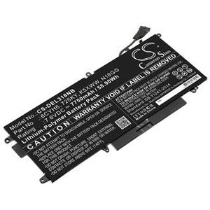 Accu (7750 mAh) geschikt voor Dell Latitude 7390 2-in-1, Dell Latitude 5289, Dell Latitude 7389 (451-BBZC, 725KY, K5XWW, N18GG)