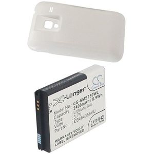 Accu (2400 mAh) geschikt voor Samsung GT-S7500, Samsung GT-S7500 Galaxy Ace Plus, Samsung Galaxy Ace Plus (EB464358VU, EB464358VUBSTD)