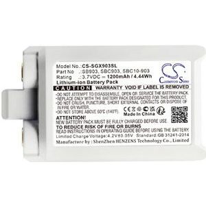 95A36606, SB903 BTC-SGX903SL accu (1200 mAh 3.7 V, Wit)