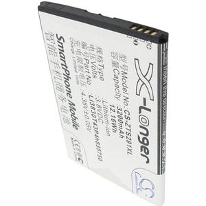 Accu (3000 mAh) geschikt voor ZTE S291, ZTE Grand S II, ZTE Grand S2 (Li3830T43P4h835750)