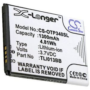 TLi013B2, TLi013BB BTC-OTP340SL accu (1300 mAh 3.7 V, Zwart)