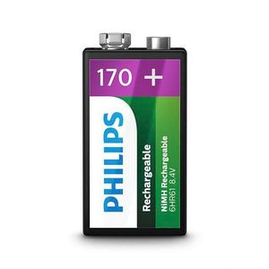 Philips 9VB1A17 - Oplaadbare 9V batterij - 1 stuk