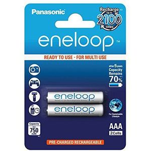 Panasonic Eneloop - Micro AAA - 750 mAh - 2 stuks