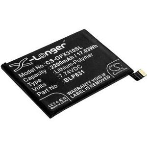 Accu (2200 mAh) geschikt voor OPPO Find X3 Pro, OPPO PEEM00, OPPO CPH2173, OPPO OPG03 (BLP831)