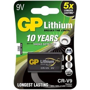 GP 9V Lithium Batterij - 1 stuk