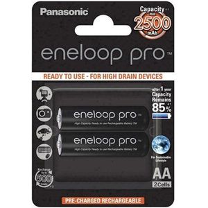 eneloop Pro Mignon-batterij BK-3HCDE / 2BE NiMH 1.2 Volt max. 2550 mAh, dubbele blisterkaart