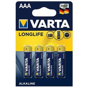 Varta Longlife Extra AAA Batterij - Alkaline - 4 stuks