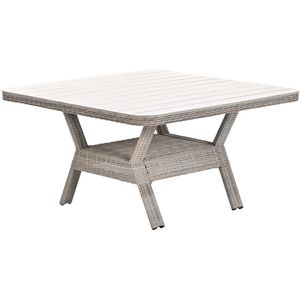 Garden impressions Nova lounge tuintafel 126,5x126,5 cm - light teak vironwood