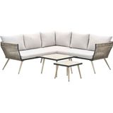 Garden Impressions Pylos loungeset 5-delig - taupe