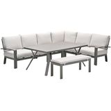 Garden Impressions Camilo lounge dining set 6-delig - desert sand