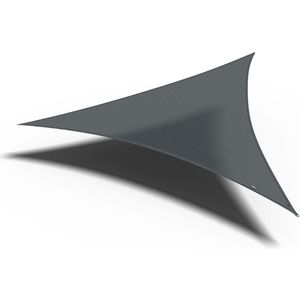 Platinum Coolfit schaduwdoek driehoek 3.6x3.6x3.6m - Antraciet