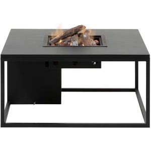 Cosi Fires - Cosiloft lounge gas vuurtafel black frame - black top - 100 cm