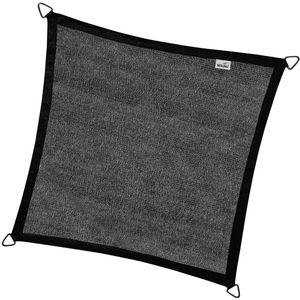 Nesling Coolfit schaduwdoek vierkant 5.0x5.0 m - zwart