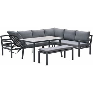 Garden Impressions Markus lounge dining set 4-delig - mystic grey