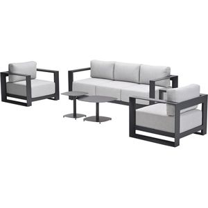 Garden Impressions - Malakka - Loungeset - Grijs - Aluminium