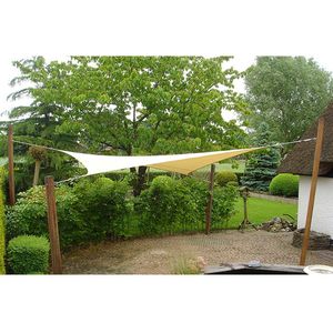 Nesling Dreamsail waterproof schaduwdoek vierkant 4x4x4x4 m - Cream