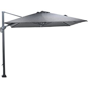 Garden Impressions Hawaii Big Pole telescopic zweefparasol 300x400 cm - zwart