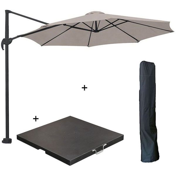 Redlabel parasolhoes voor zweefparasol - 210x45 cm- met stok rits en  trekkoord incl stopper- zwarte parasolhoes - Tuinmeubelhoezen kopen? |  Beschermhoezen | beslist.nl