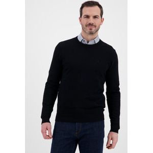 Fijne zwarte trui met ronde hals