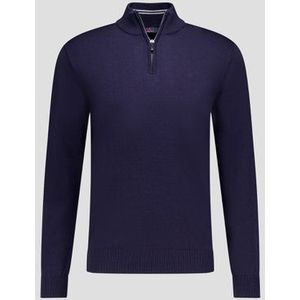 Donkerblauwe cardigan met rits