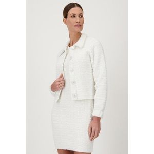 Ecru vestje in bouclé