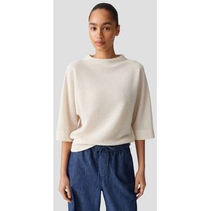 Opus - Sweater - Ecru - Polyester/Katoen/Elasthaan
