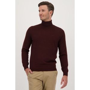 Wollen trui met rolkraag - Bordeaux