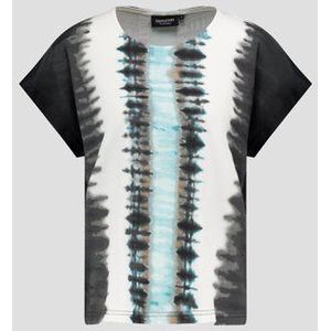 T-shirt met tie-dye print