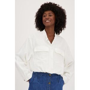 Ecru linnen cargovest