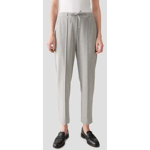 Lichtgrijze broek met elastische tailleband