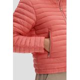Koraalroze gewatteerde jas