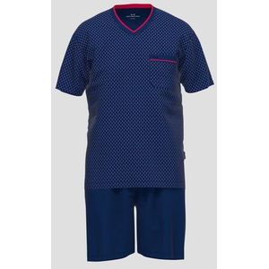 Blauwe pyjamaset met korte broek