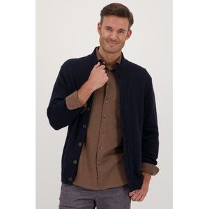 Donkerblauwe cardigan met knopen