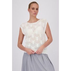 More & More - Gebreid Truitje - Ecru - Mouwloos