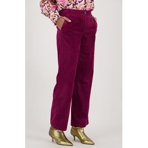 Paarse corduroy broek