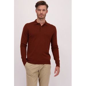 Bruine wollen trui met kraagje