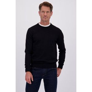 Fijne zwarte trui met ronde hals