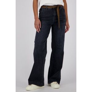 Donkergrijze broek - Wide leg fit